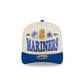 Seattle Mariners Three Hit Chrome White 9FIFTY A-Frame Snapback Hat
