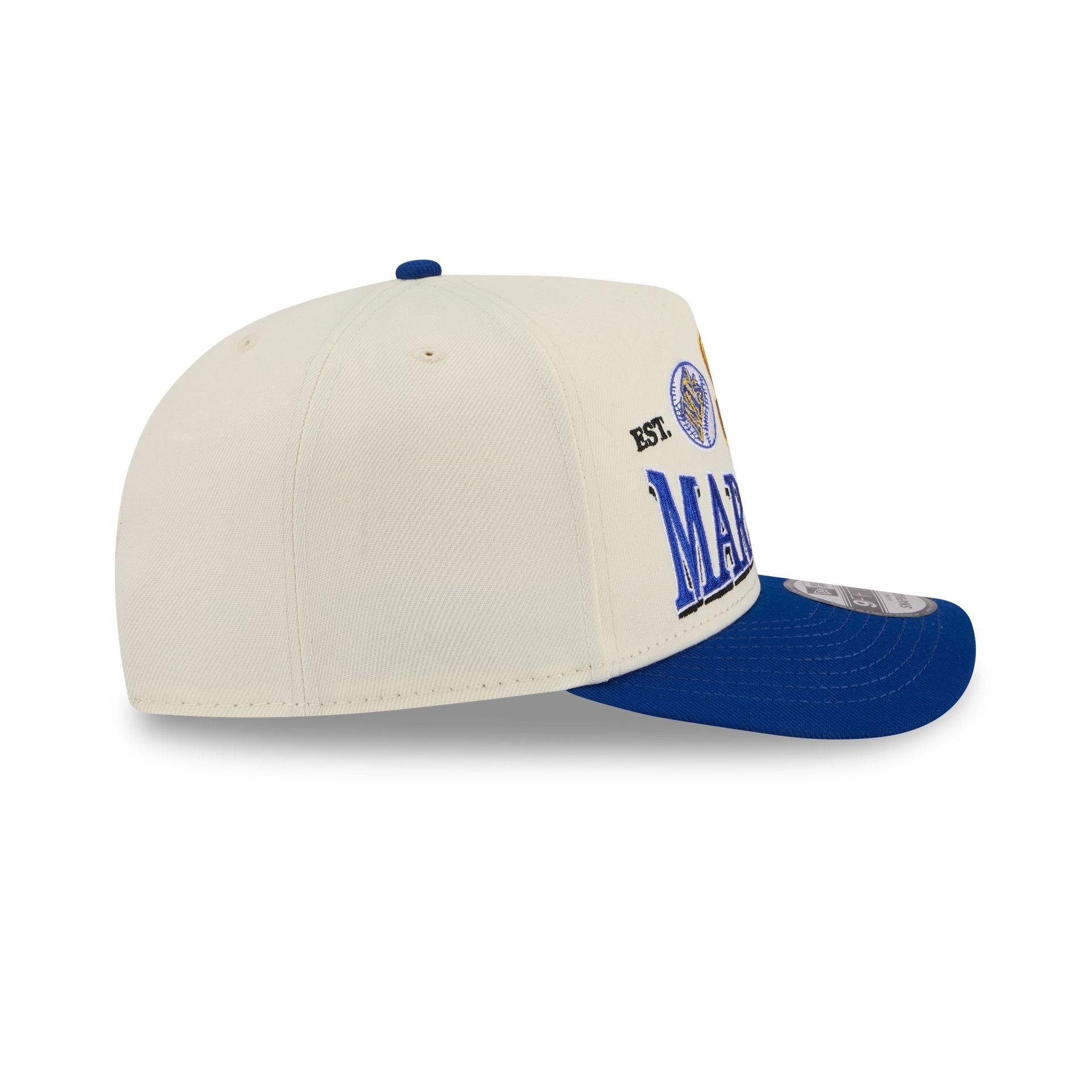 Seattle Mariners Three Hit Chrome White 9FIFTY A-Frame Snapback Hat