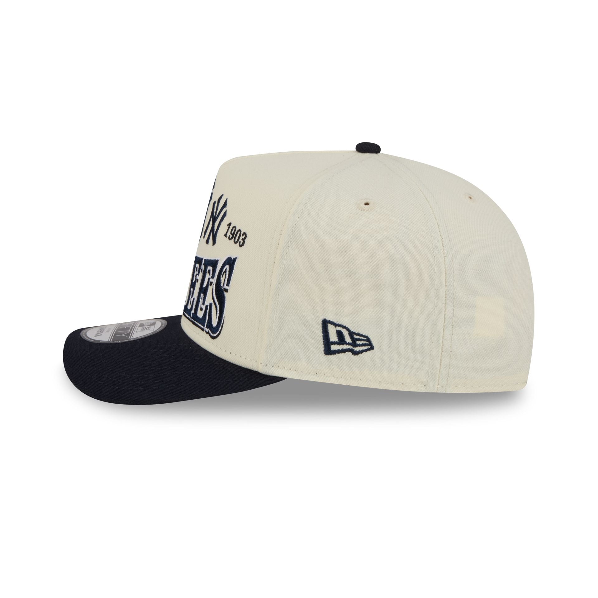 New York Yankees Three Hit Chrome White 9FIFTY A-Frame Snapback