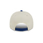 New York Mets Three Hit Chrome White 9FIFTY A-Frame Snapback Hat