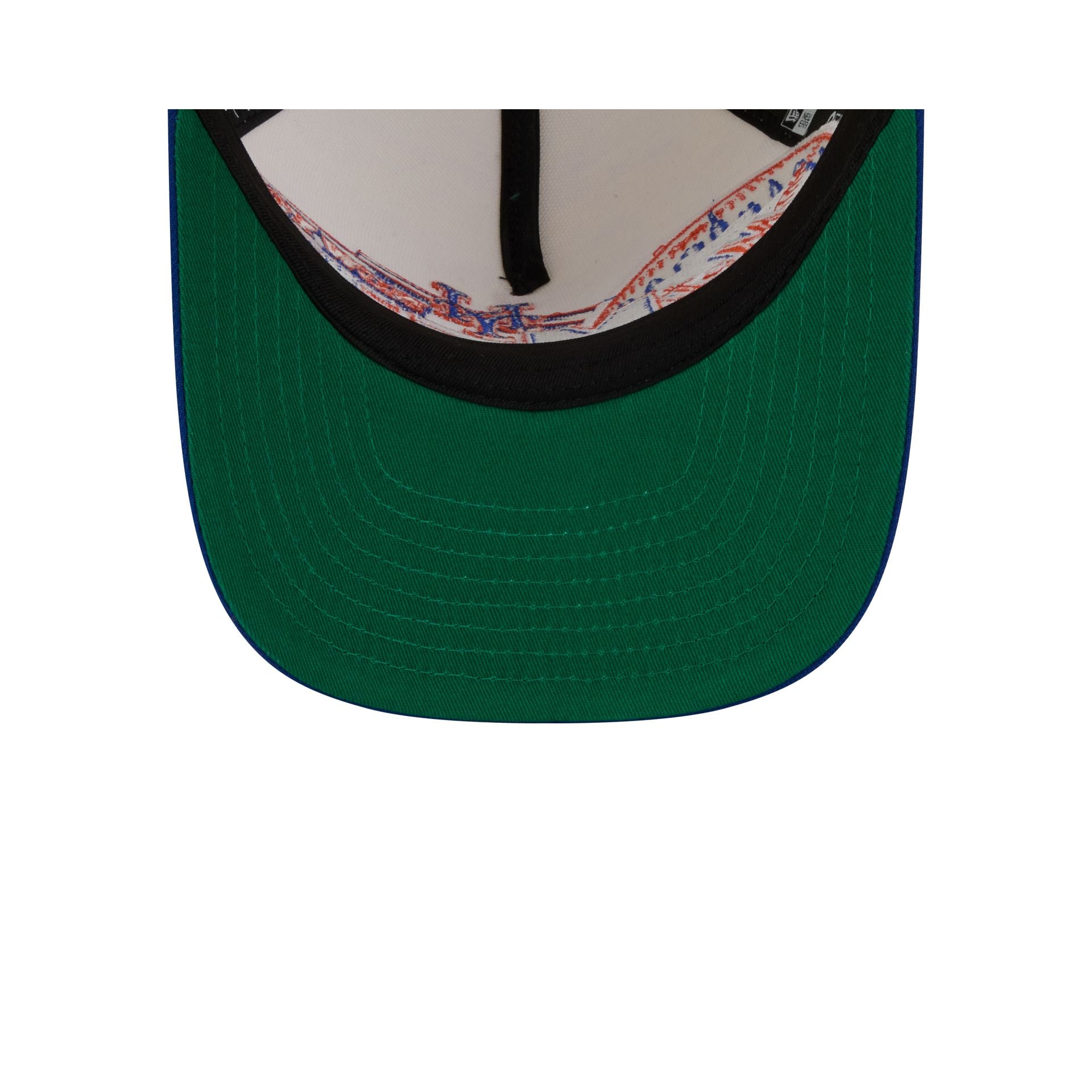 New York Mets Chrome White Classic 9FIFTY A-Frame Snapback Hat