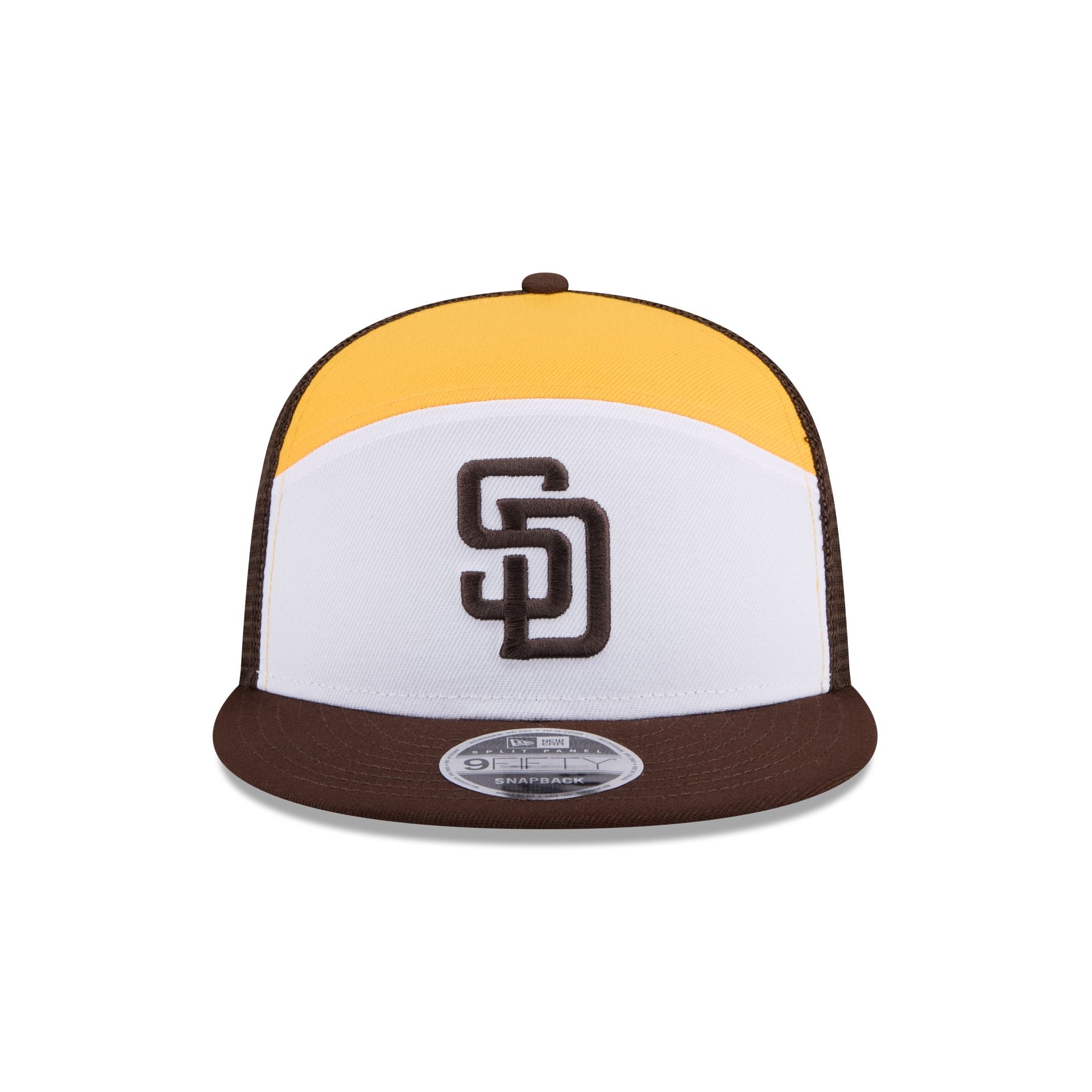 San Diego Padres Block Split Panel 9FIFTY Trucker Hat