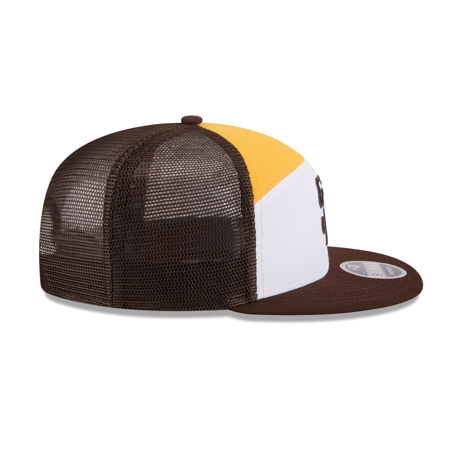 San Diego Padres Block Split Panel 9FIFTY Trucker Hat