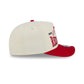 Detroit Red Wings Three Hit Chrome White 9FIFTY A-Frame Snapback Hat