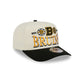 Boston Bruins Three Hit Chrome White 9FIFTY A-Frame Snapback Hat