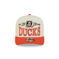 Anaheim Ducks Three Hit Chrome White 9FIFTY A-Frame Snapback Hat