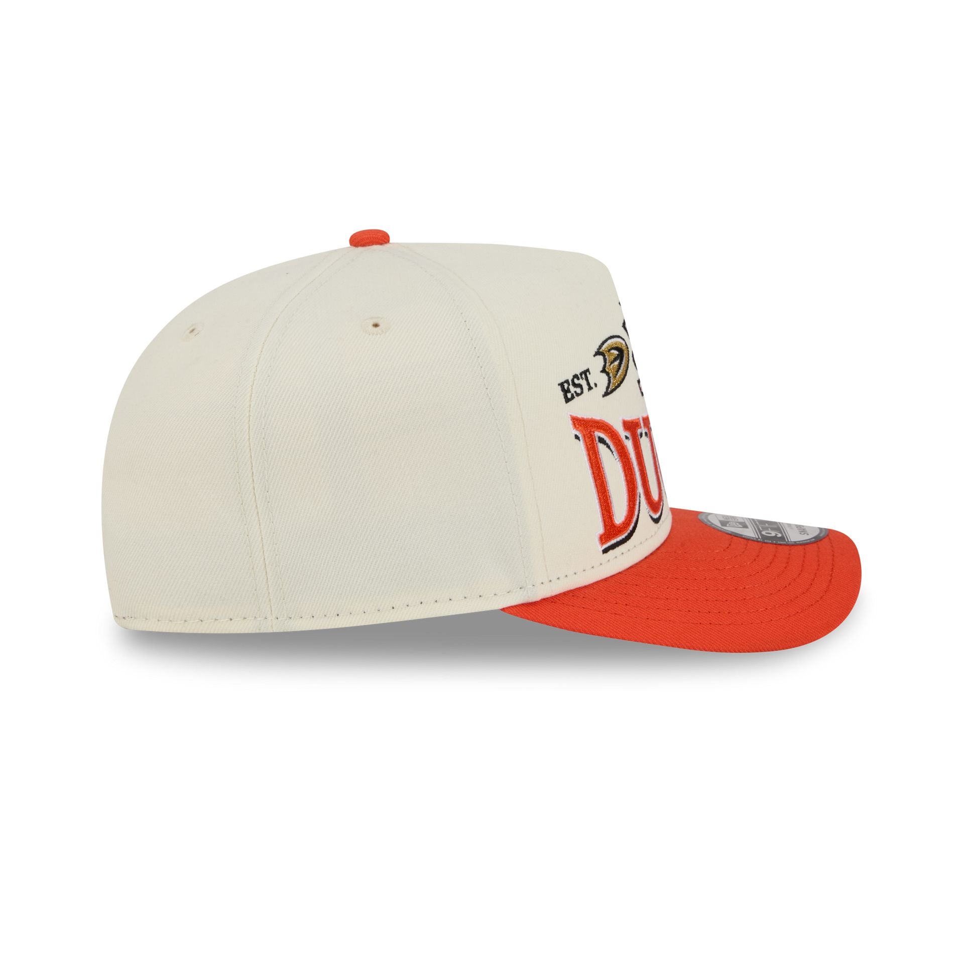 Anaheim Ducks Three Hit Chrome White 9FIFTY A-Frame Snapback Hat