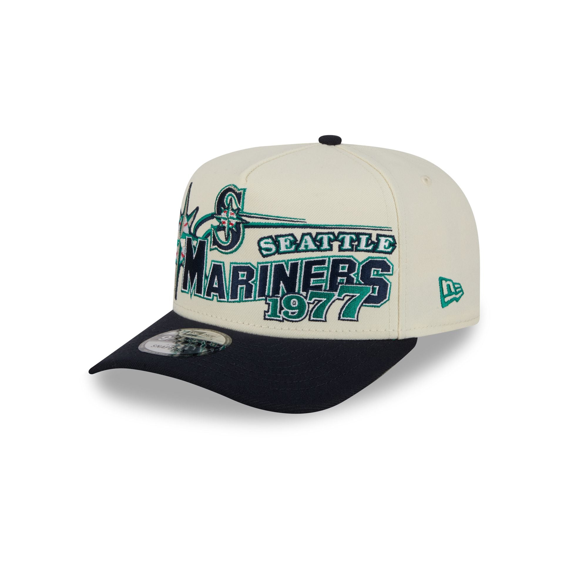 Seattle Mariners Chrome White Classic 9FIFTY A-Frame Snapback Hat