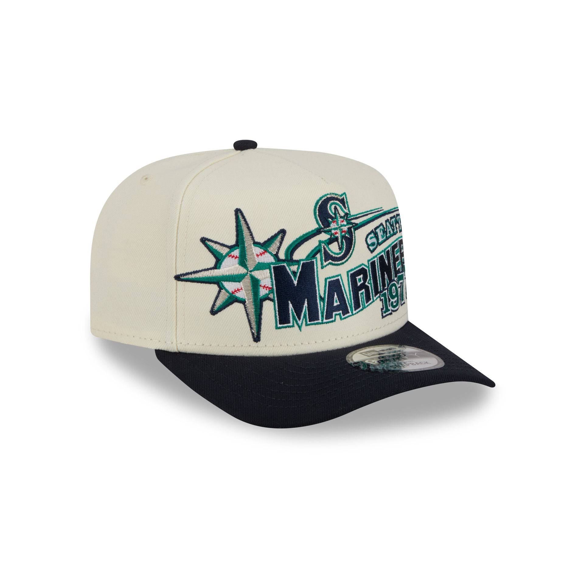 Seattle Mariners Chrome White Classic 9FIFTY A-Frame Snapback Hat