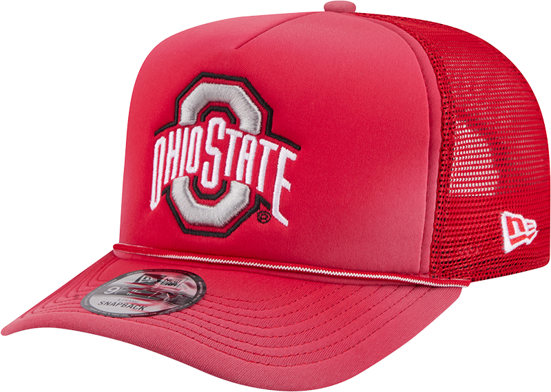 Ohio State Buckeyes Worn 9FIFTY A-Frame Trucker Hat