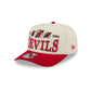 New Jersey Devils Three Hit Chrome White 9FIFTY A-Frame Snapback Hat
