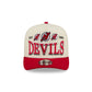 New Jersey Devils Three Hit Chrome White 9FIFTY A-Frame Snapback Hat