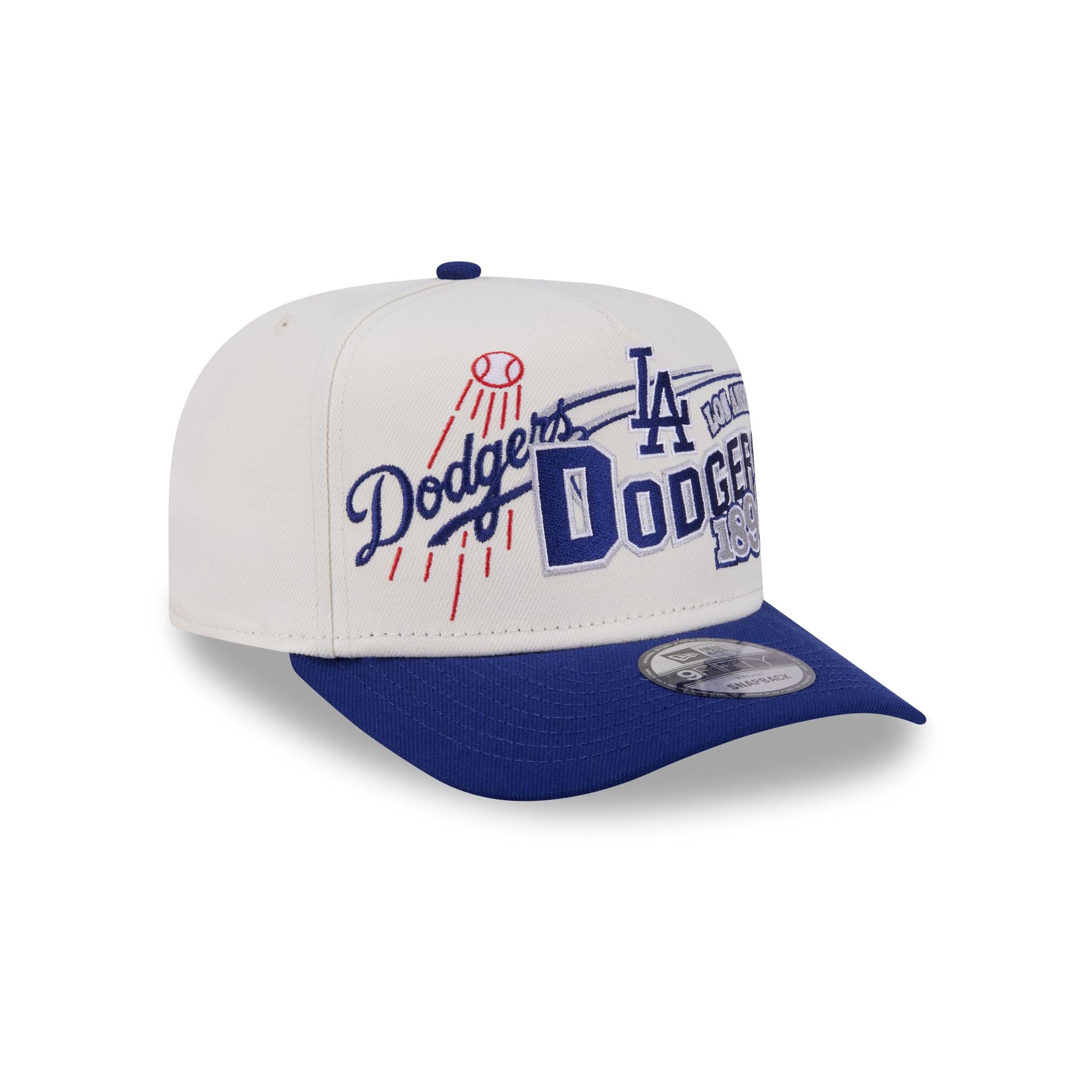 Los Angeles Dodgers Chrome White Classic 9FIFTY A-Frame Snapback Hat