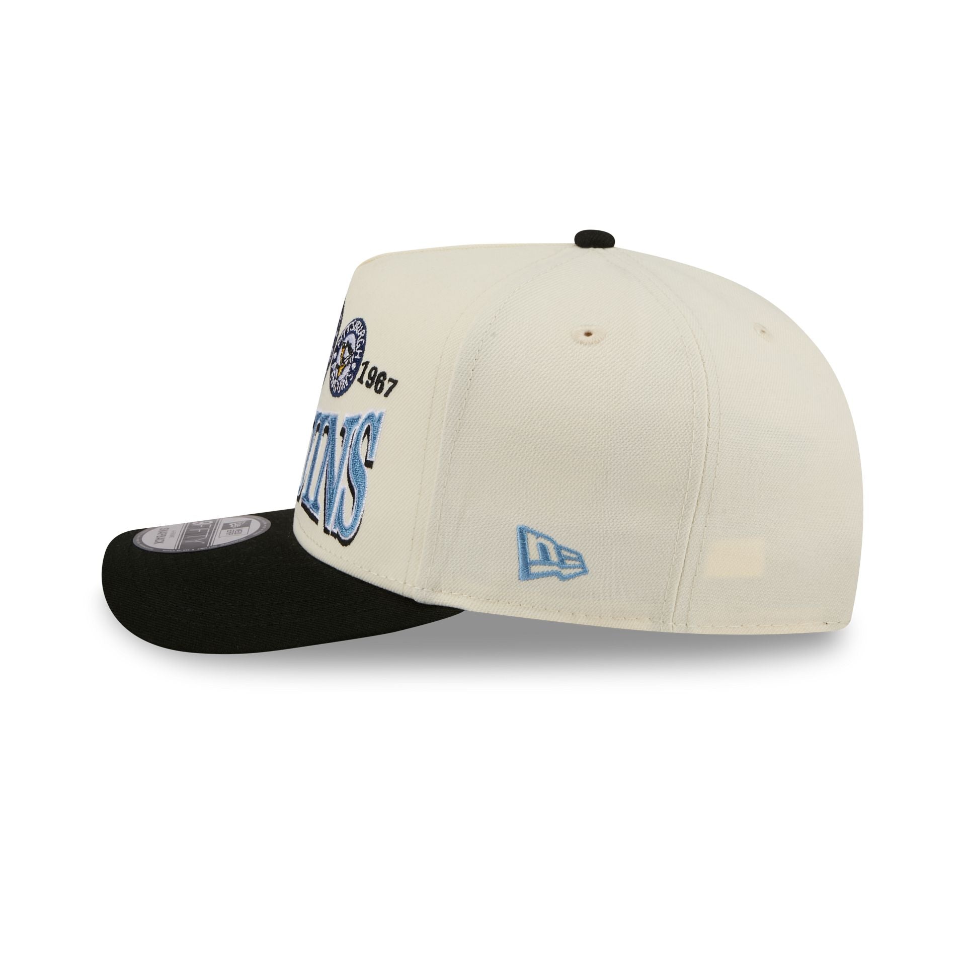 Pittsburgh Penguins Three Hit Chrome White 9FIFTY A-Frame Snapback Hat