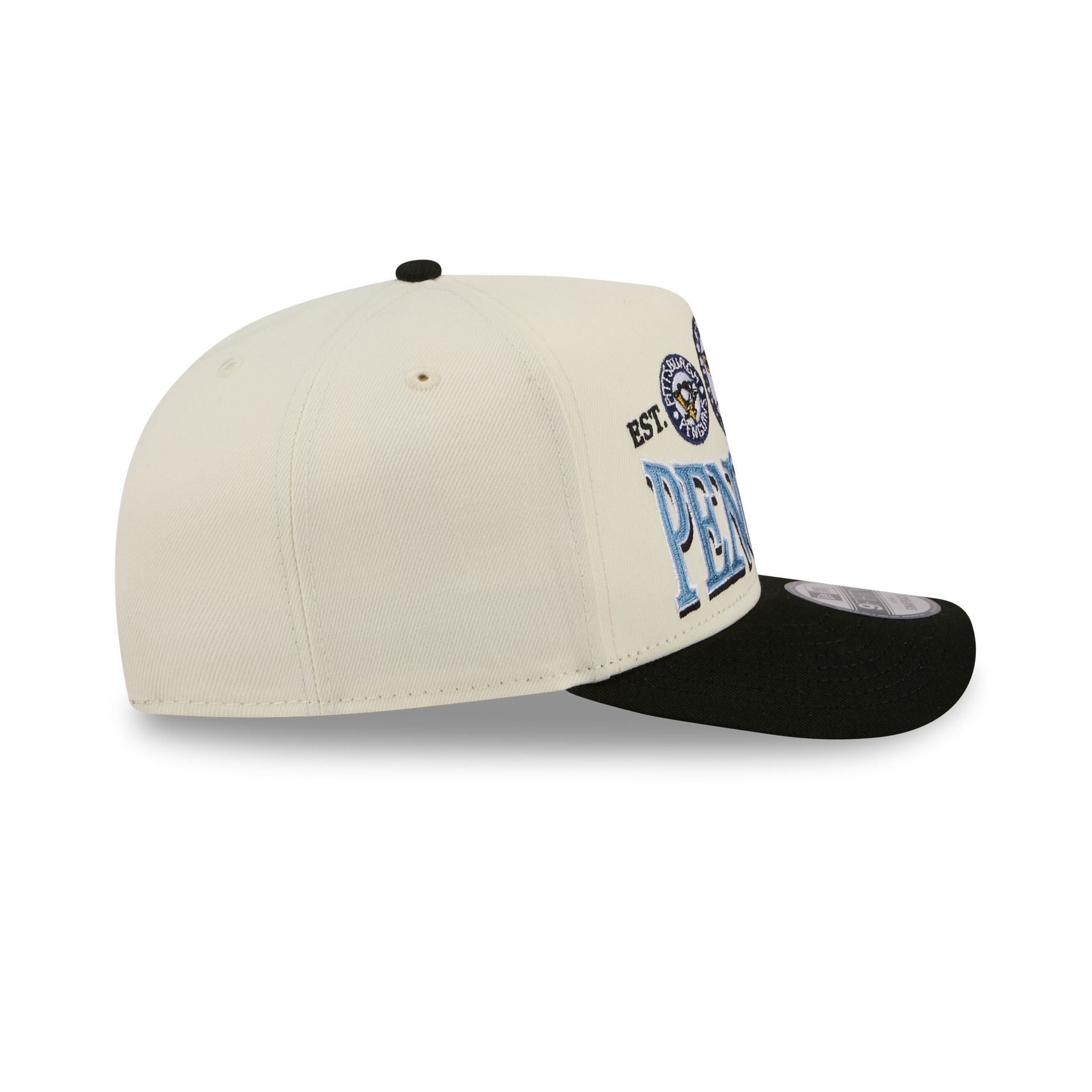 Pittsburgh Penguins Three Hit Chrome White 9FIFTY A-Frame Snapback Hat