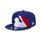 Los Angeles Dodgers Batter Split Panel 9FIFTY Snapback Hat