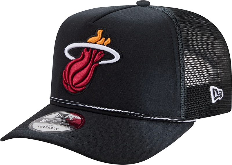 Miami Heat Worn 9FIFTY A-Frame Trucker Hat