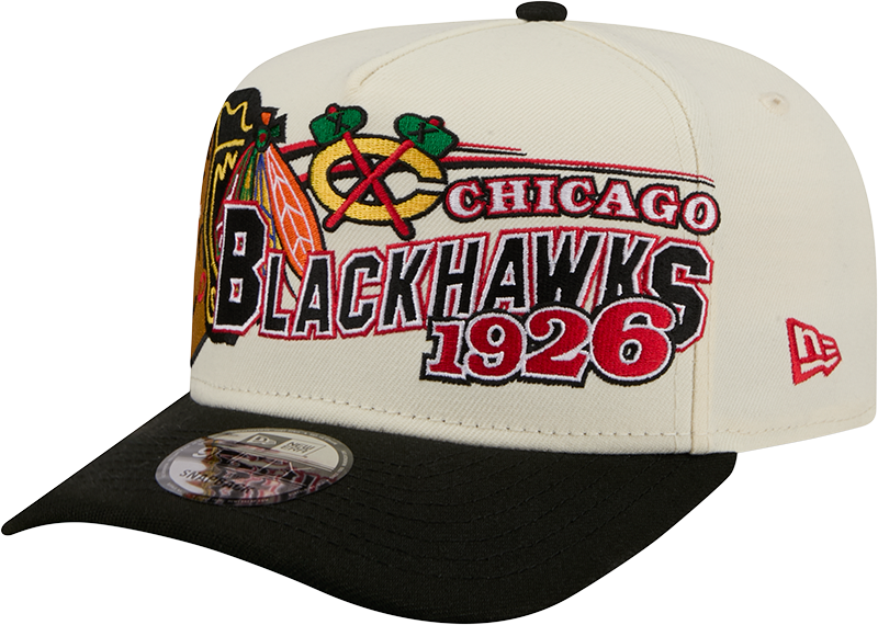 Chicago Blackhawks Chrome White Classic 9FIFTY A-Frame Snapback Hat