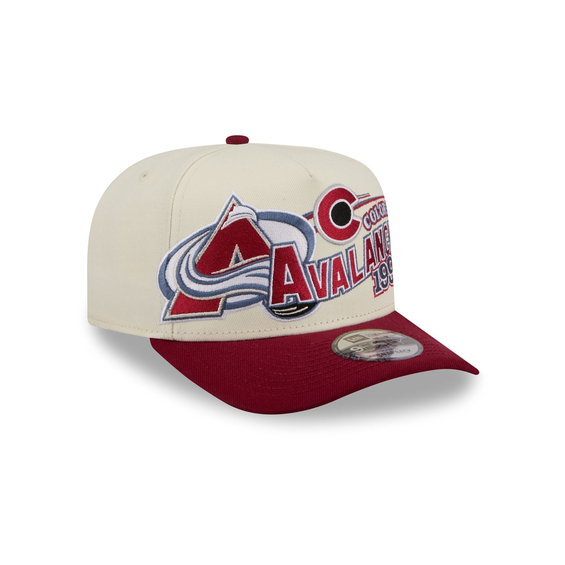 Colorado Avalanche Chrome White Classic 9FIFTY A-Frame Snapback Hat