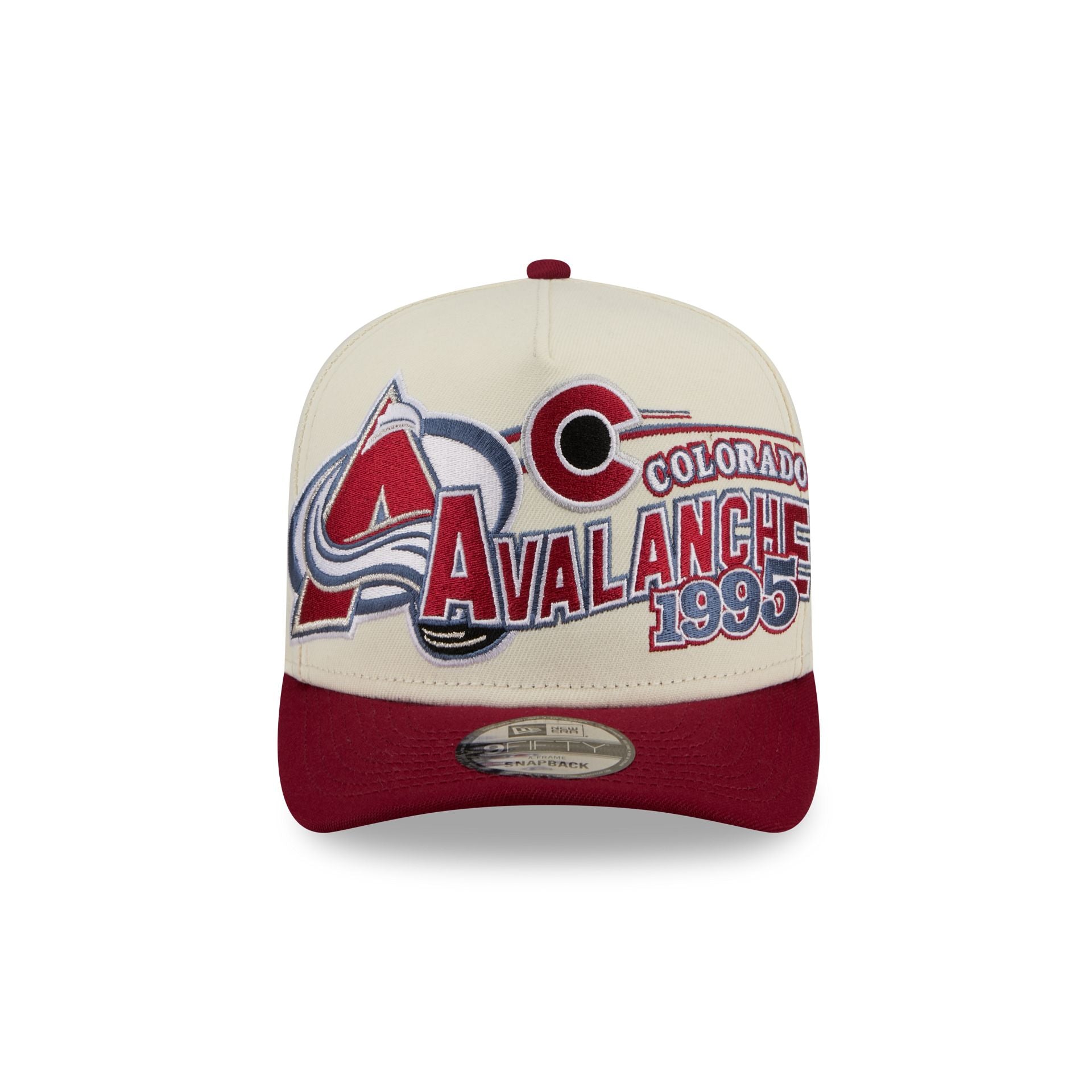 Colorado Avalanche Chrome White Classic 9FIFTY A-Frame Snapback Hat
