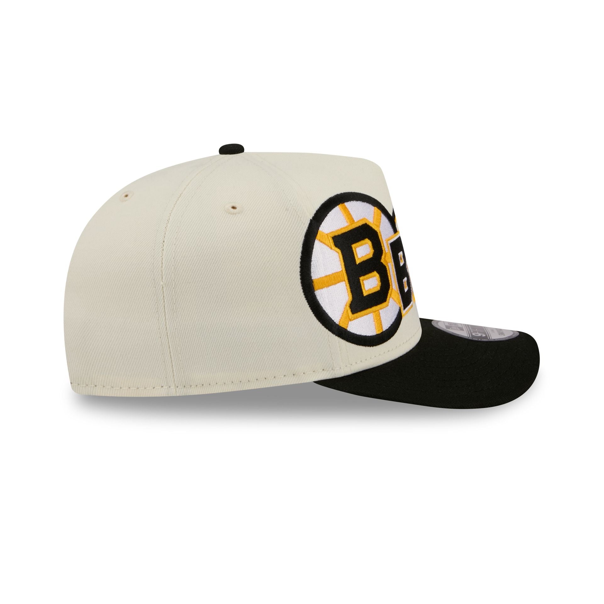 Boston Bruins Chrome White Classic 9FIFTY A-Frame Snapback Hat