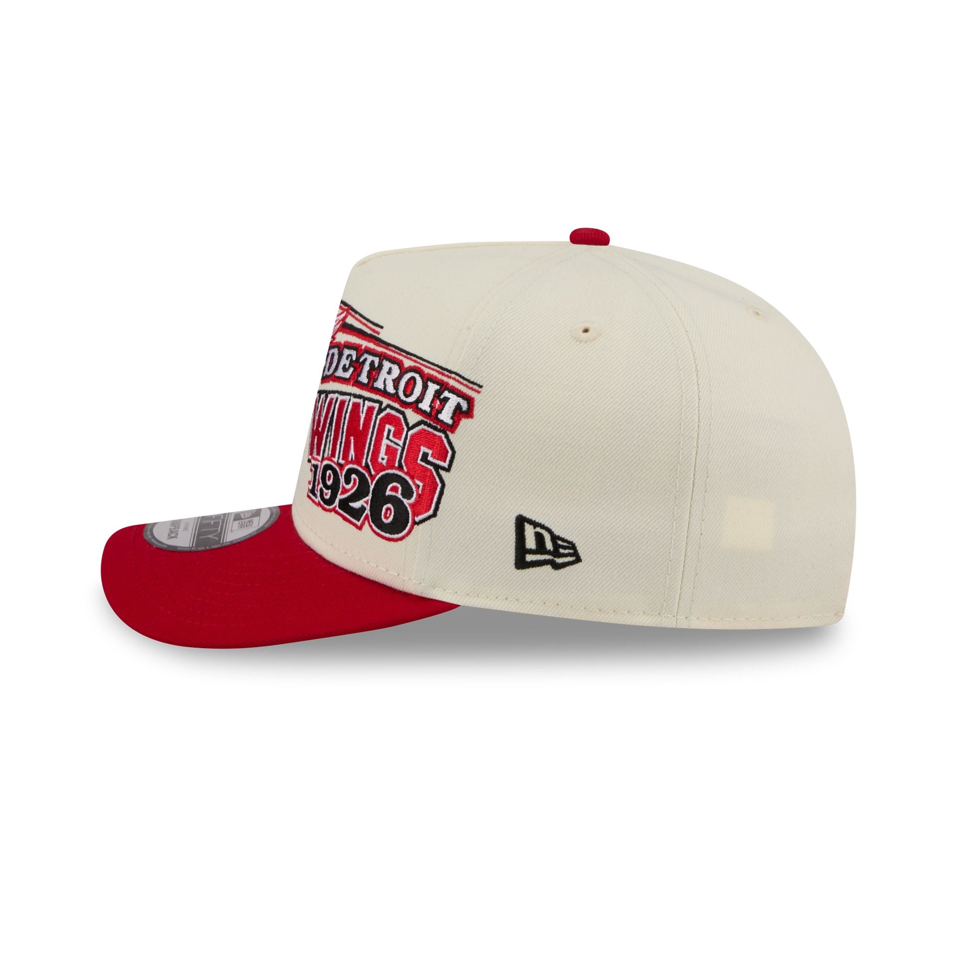 Detroit Red Wings Chrome White Classic 9FIFTY A-Frame Snapback Hat
