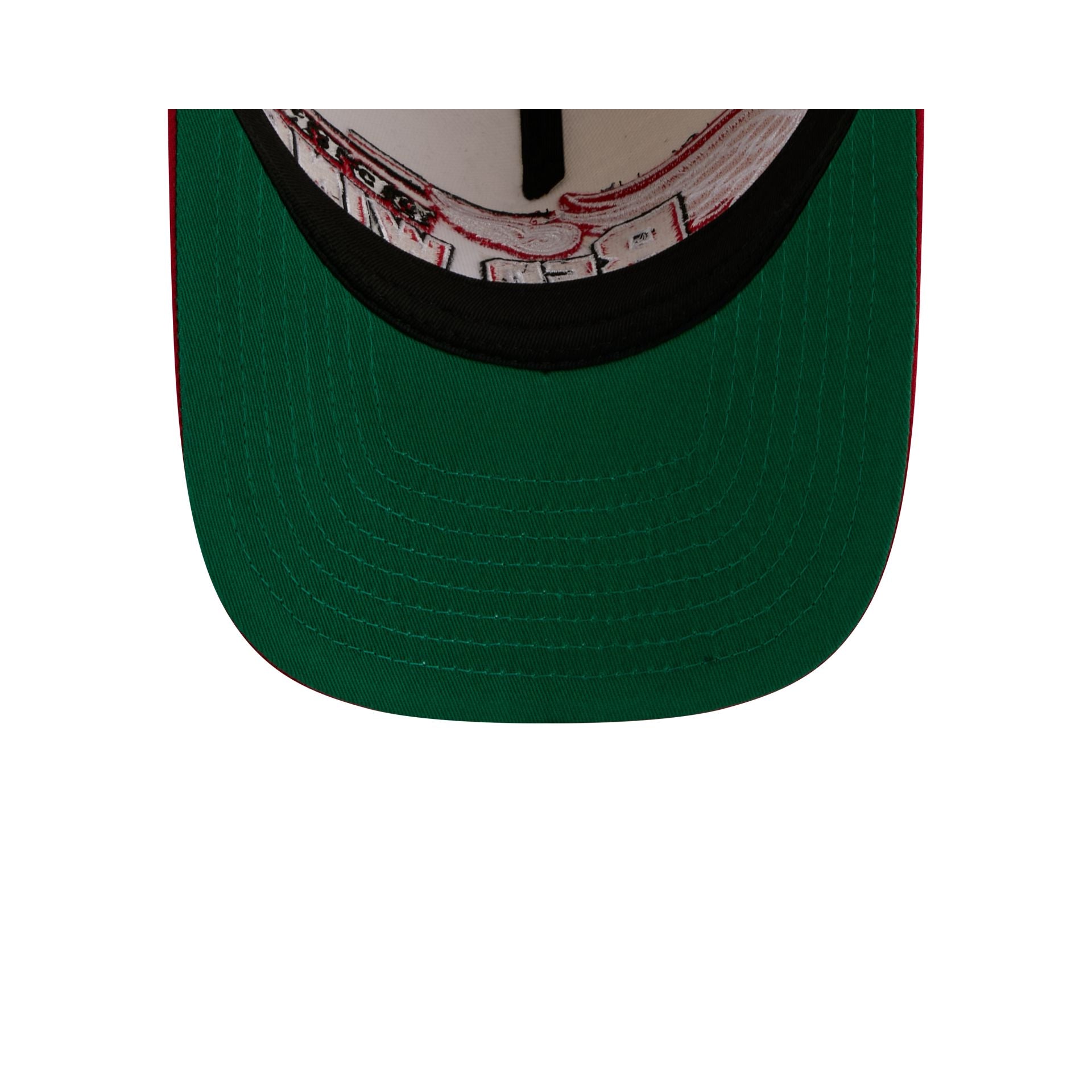 Detroit Red Wings Chrome White Classic 9FIFTY A-Frame Snapback Hat