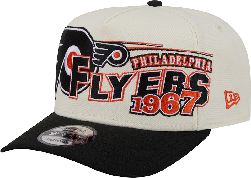 Philadelphia Flyers Chrome White Classic 9FIFTY A-Frame Snapback Hat