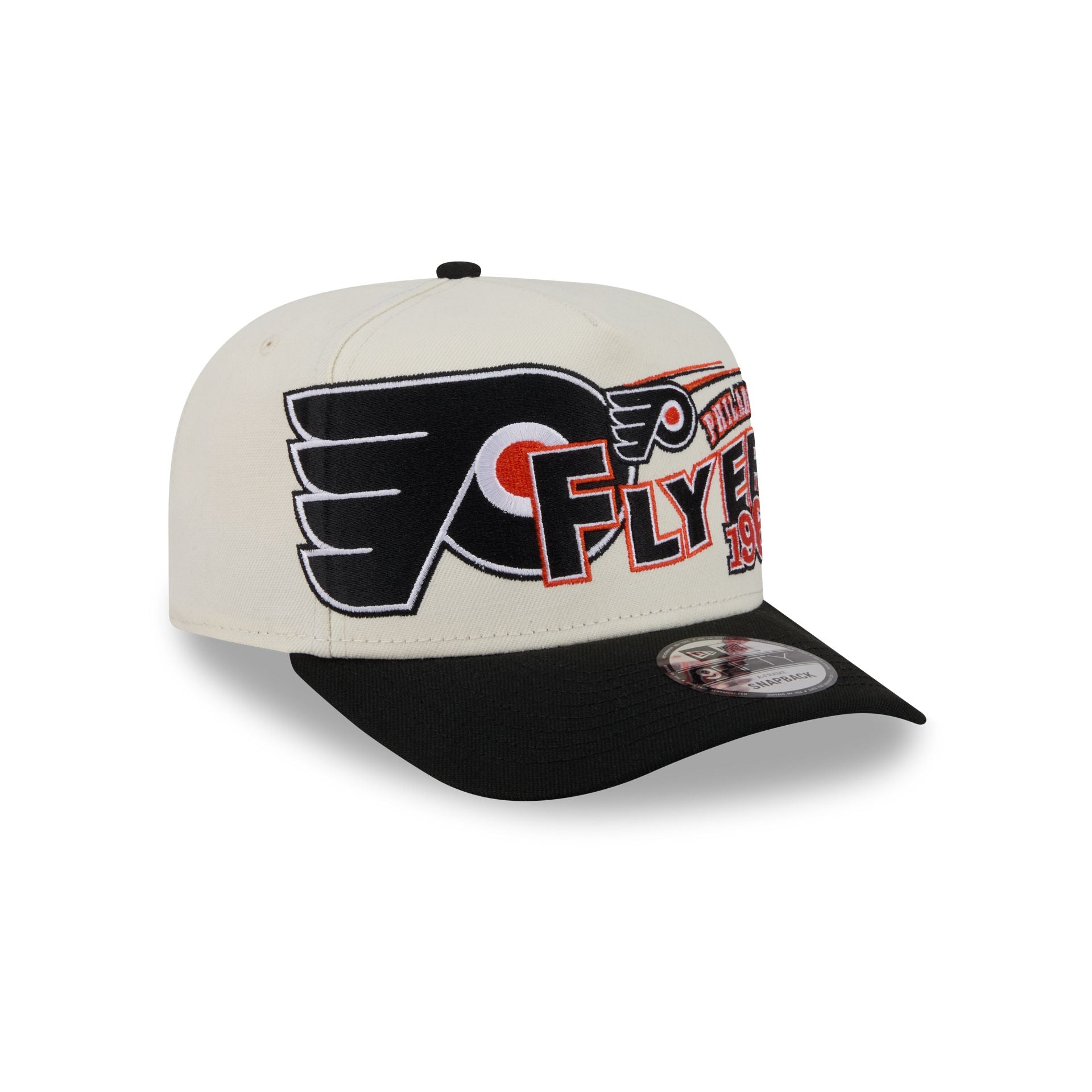 Philadelphia Flyers Chrome White Classic 9FIFTY A-Frame Snapback Hat