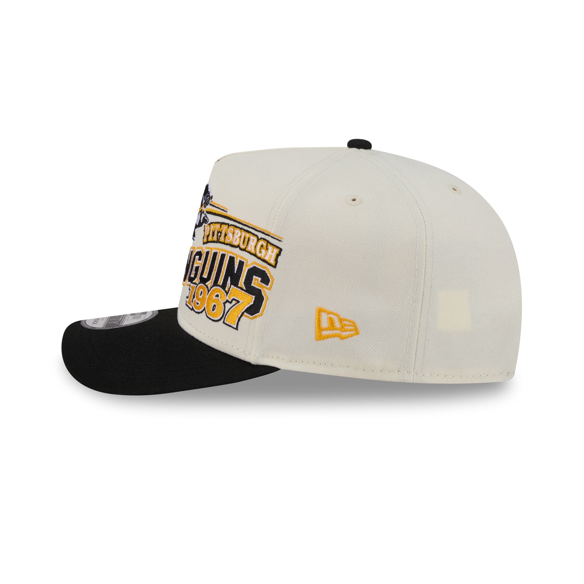 Pittsburgh Penguins Chrome White Classic 9FIFTY A-Frame Snapback Hat