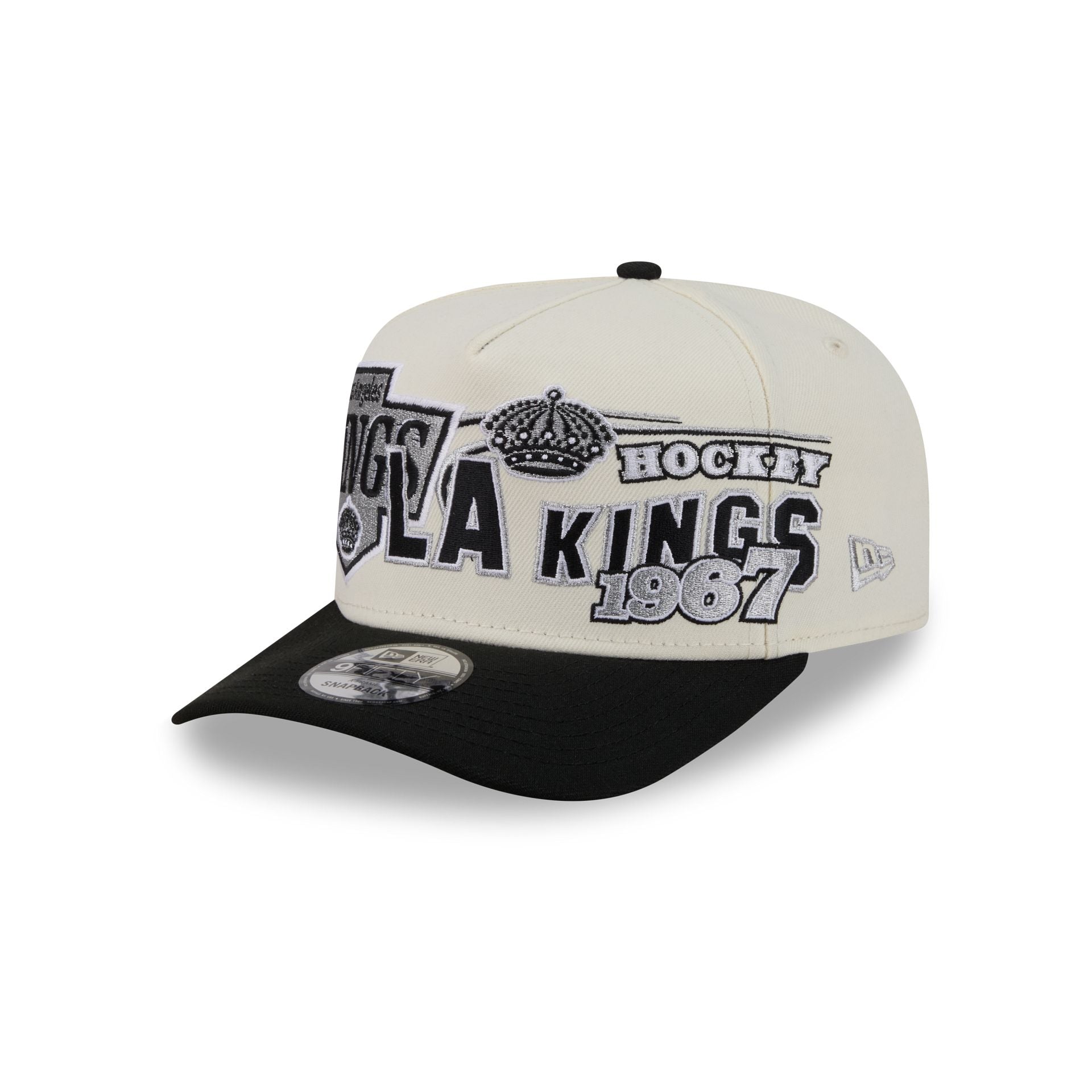 Los Angeles Kings Chrome White Classic 9FIFTY A-Frame Snapback Hat