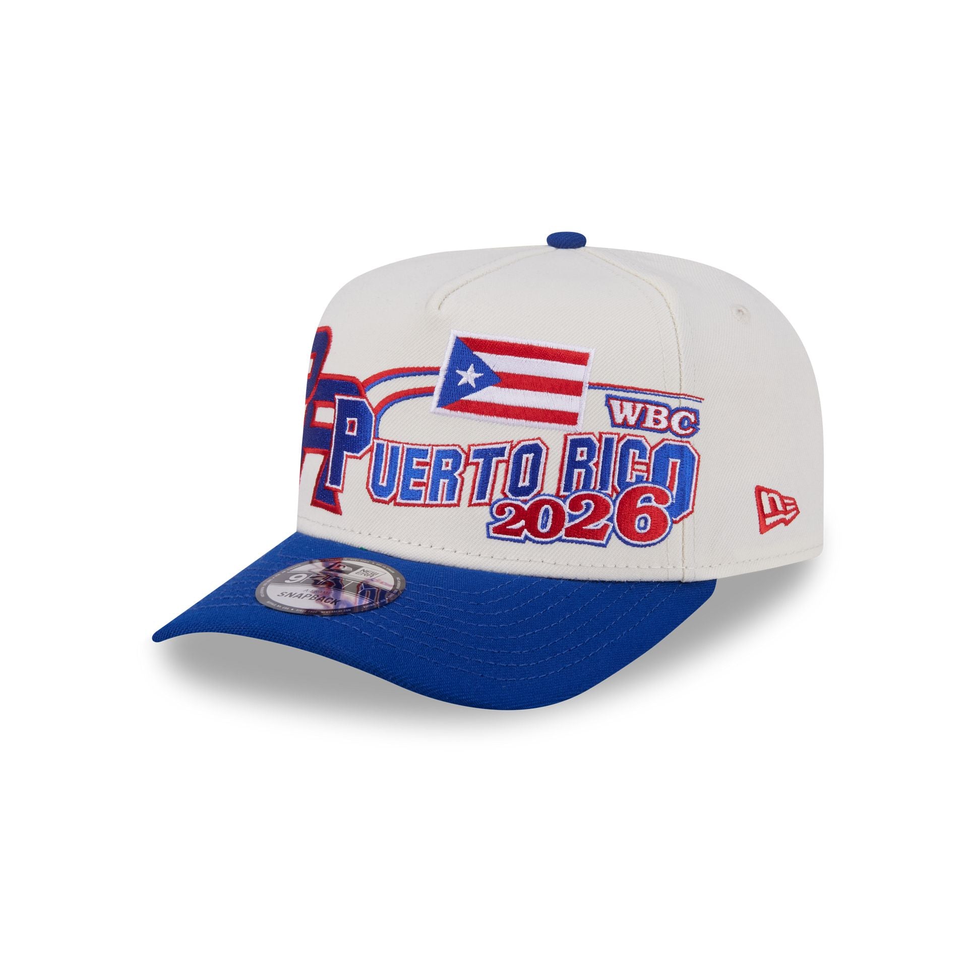 Puerto Rico Chrome White Classic 9FIFTY A-Frame Snapback Hat