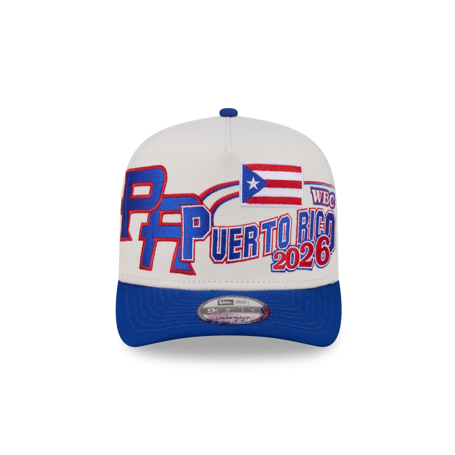 Puerto Rico Chrome White Classic 9FIFTY A-Frame Snapback Hat