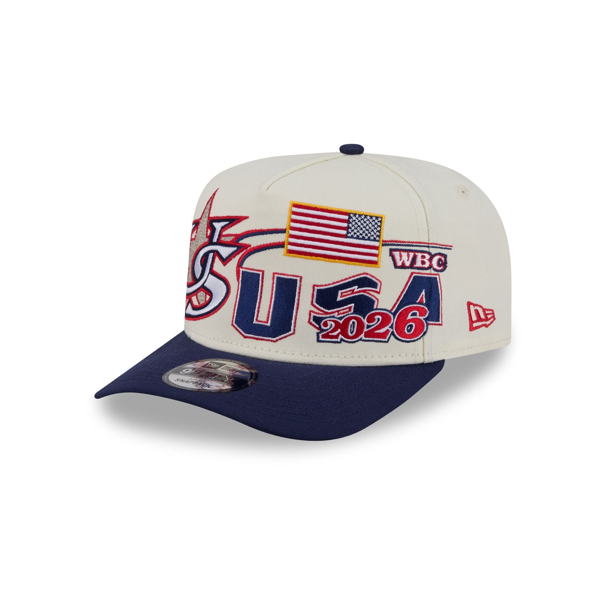 USA Chrome White Classic 9FIFTY A-Frame Snapback Hat