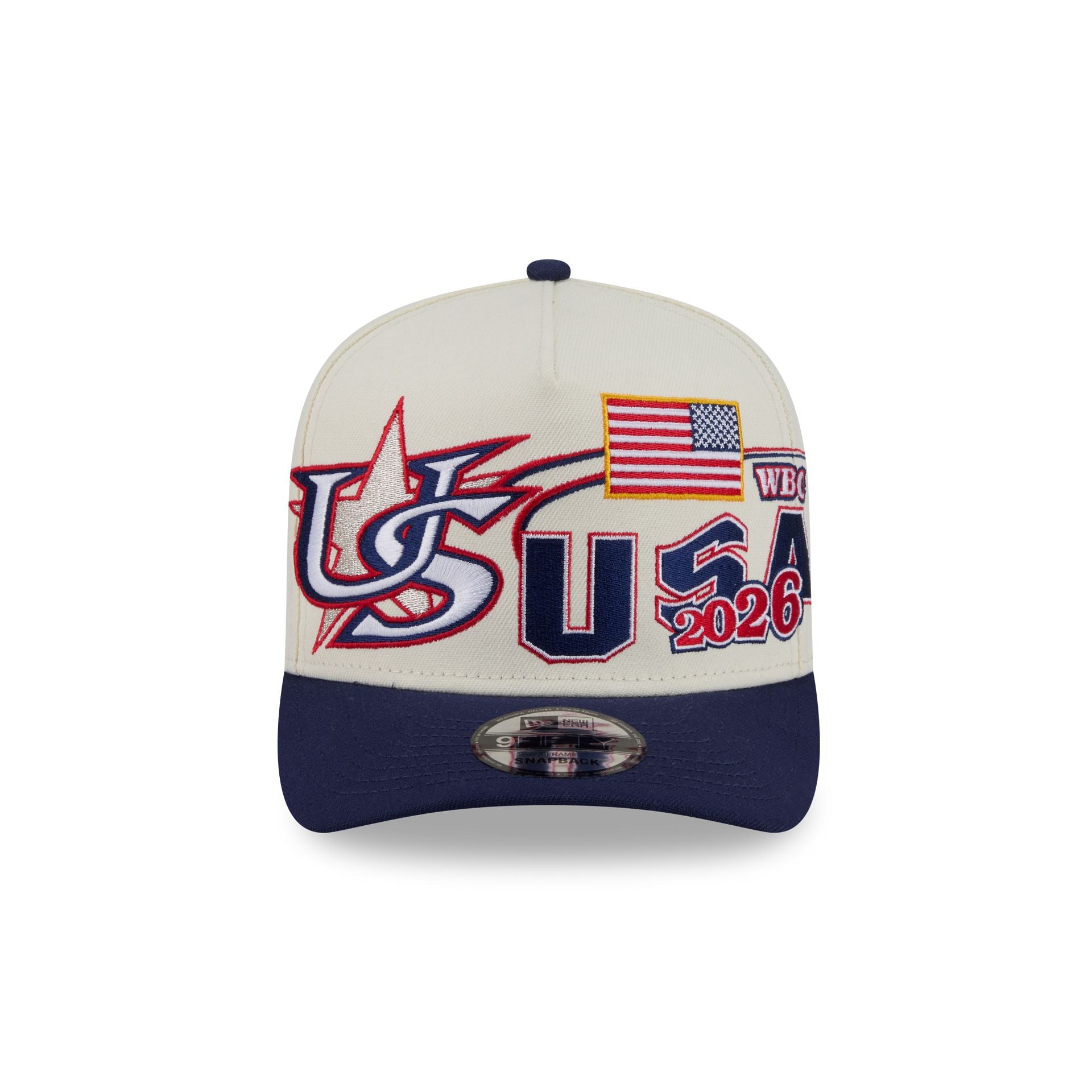 USA Chrome White Classic 9FIFTY A-Frame Snapback Hat