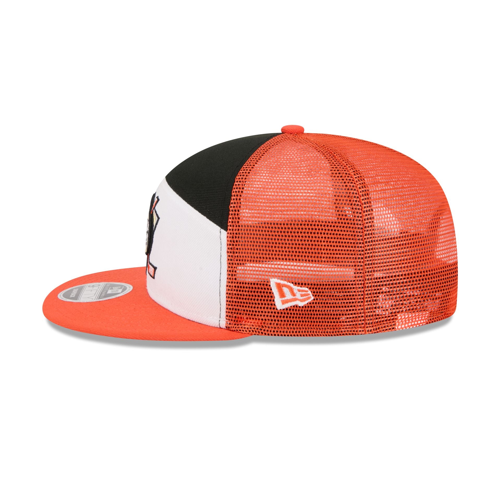 Anaheim Ducks Block Split Panel 9FIFTY Trucker Hat