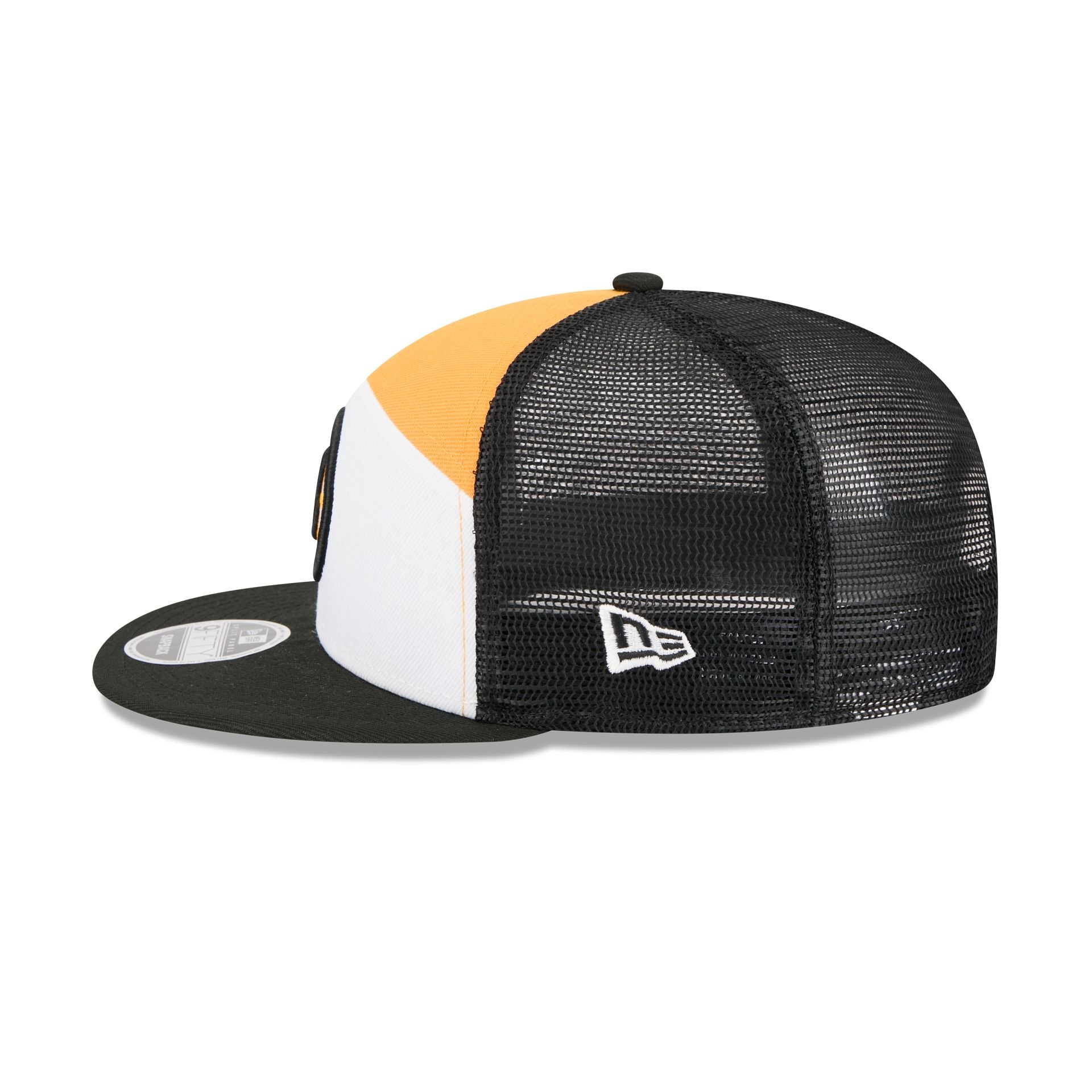 Boston Bruins Block Split Panel 9FIFTY Trucker Hat