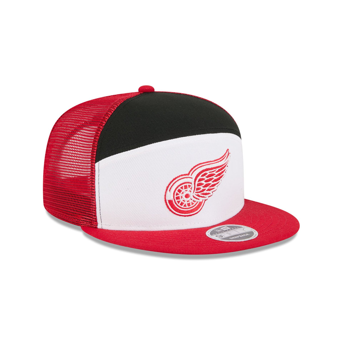 Detroit Red Wings Block Split Panel 9FIFTY Trucker Hat