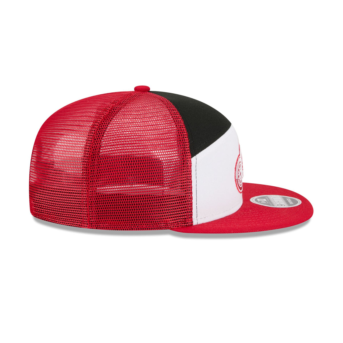 Detroit Red Wings Block Split Panel 9FIFTY Trucker Hat