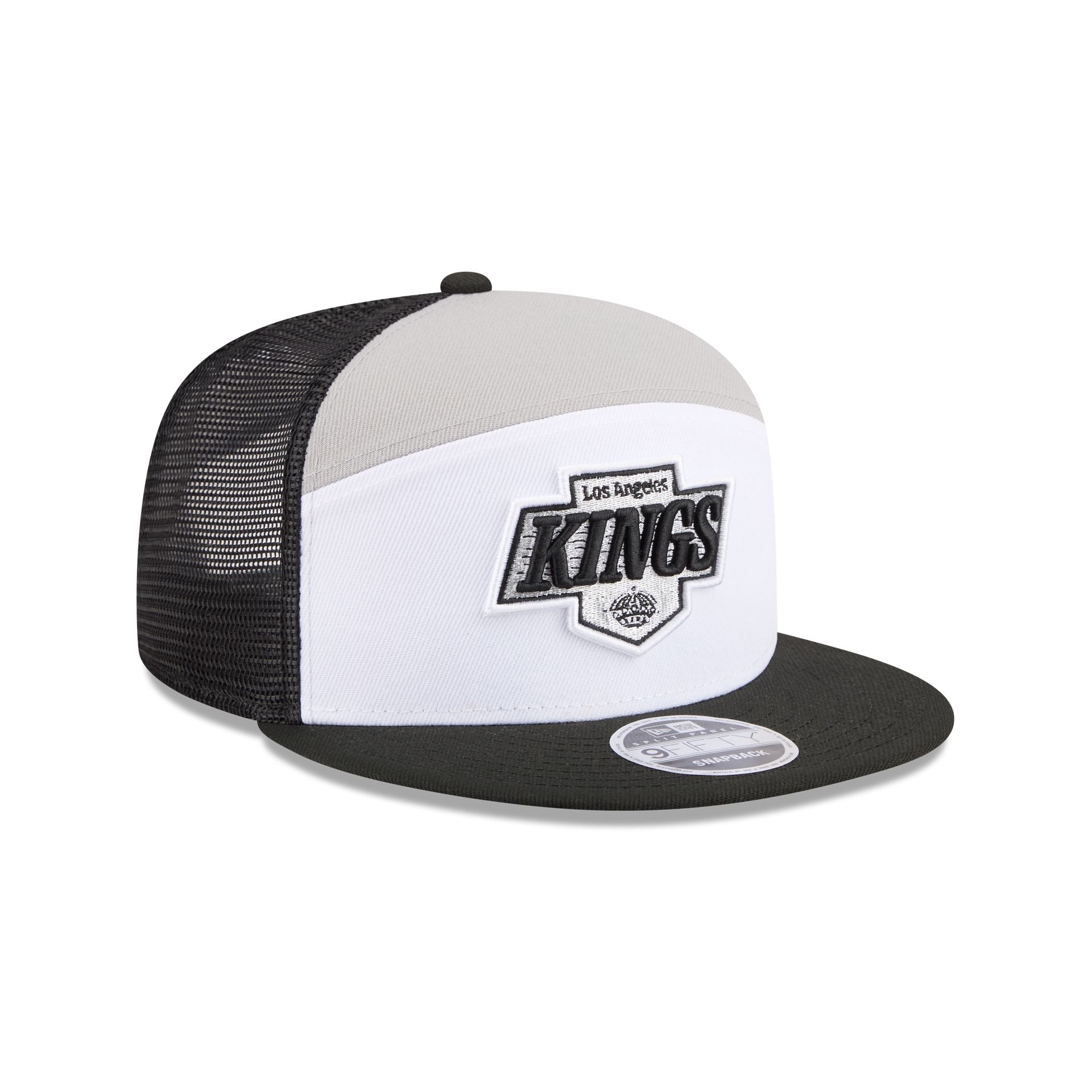 Los Angeles Kings Block Split Panel 9FIFTY Trucker Hat