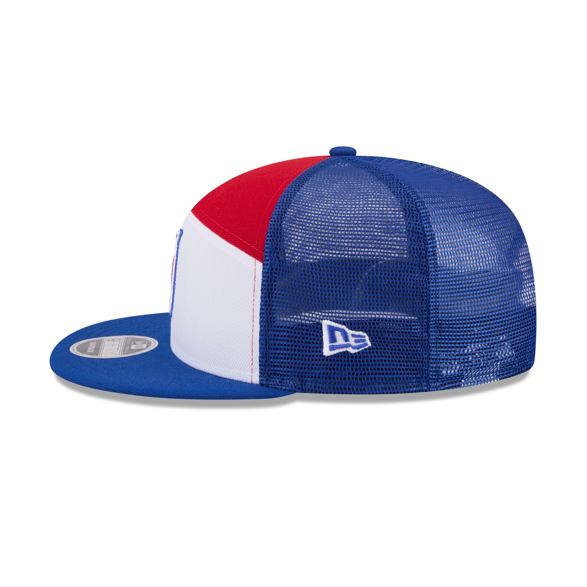 New York Rangers Block Split Panel 9FIFTY Trucker Hat