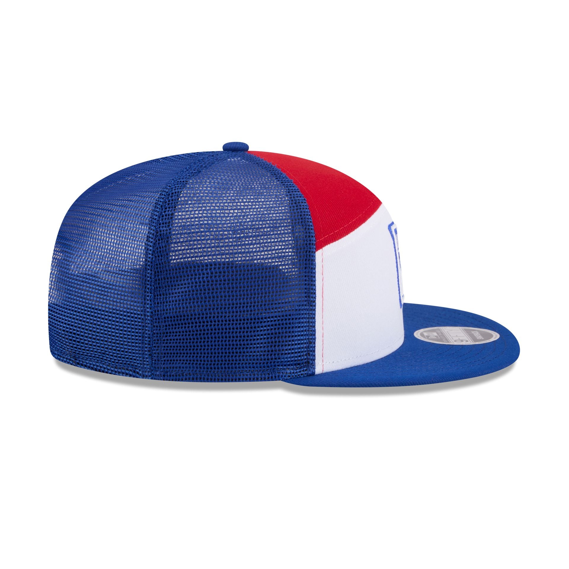 New York Rangers Block Split Panel 9FIFTY Trucker Hat
