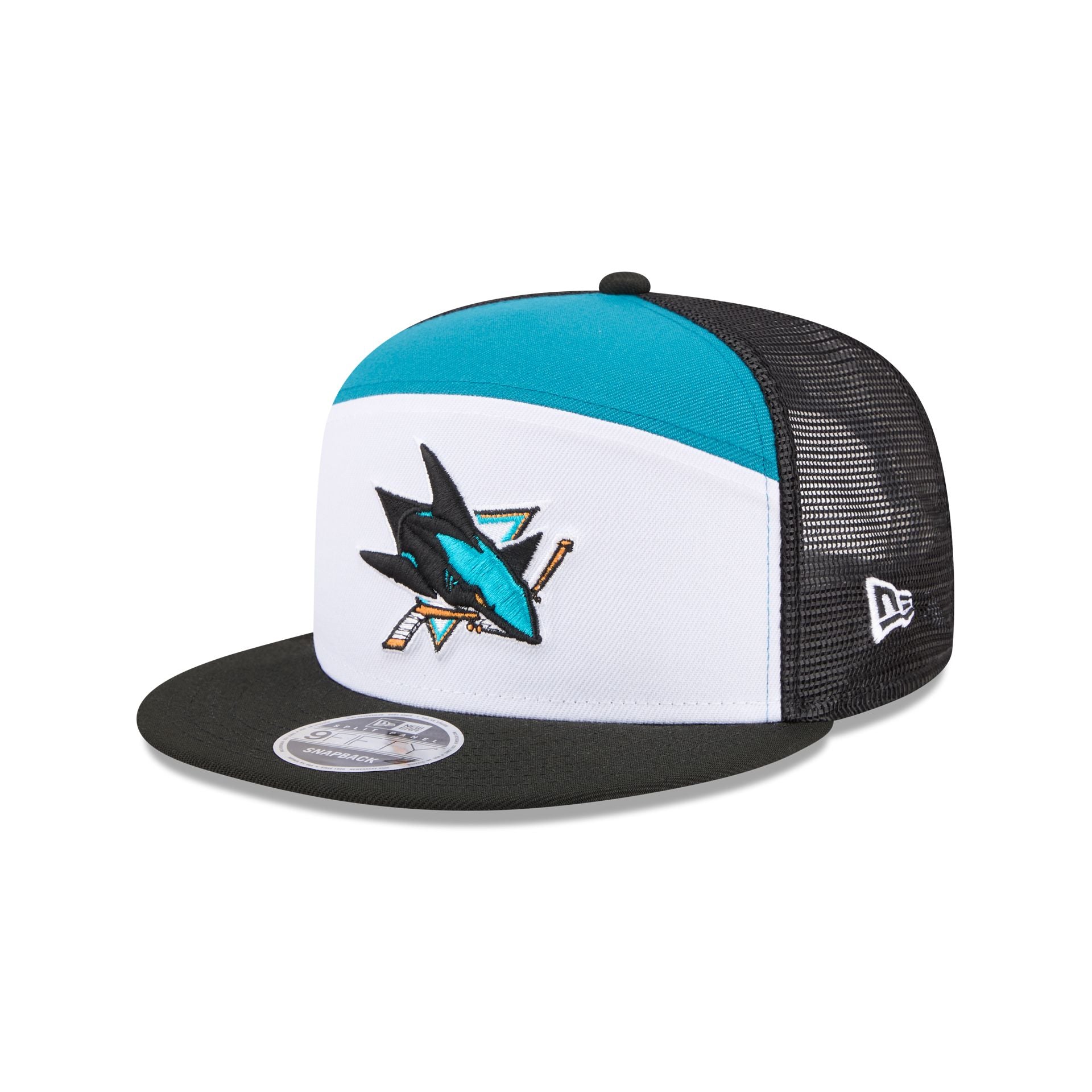 San Jose Sharks Block Split Panel 9FIFTY Trucker Hat