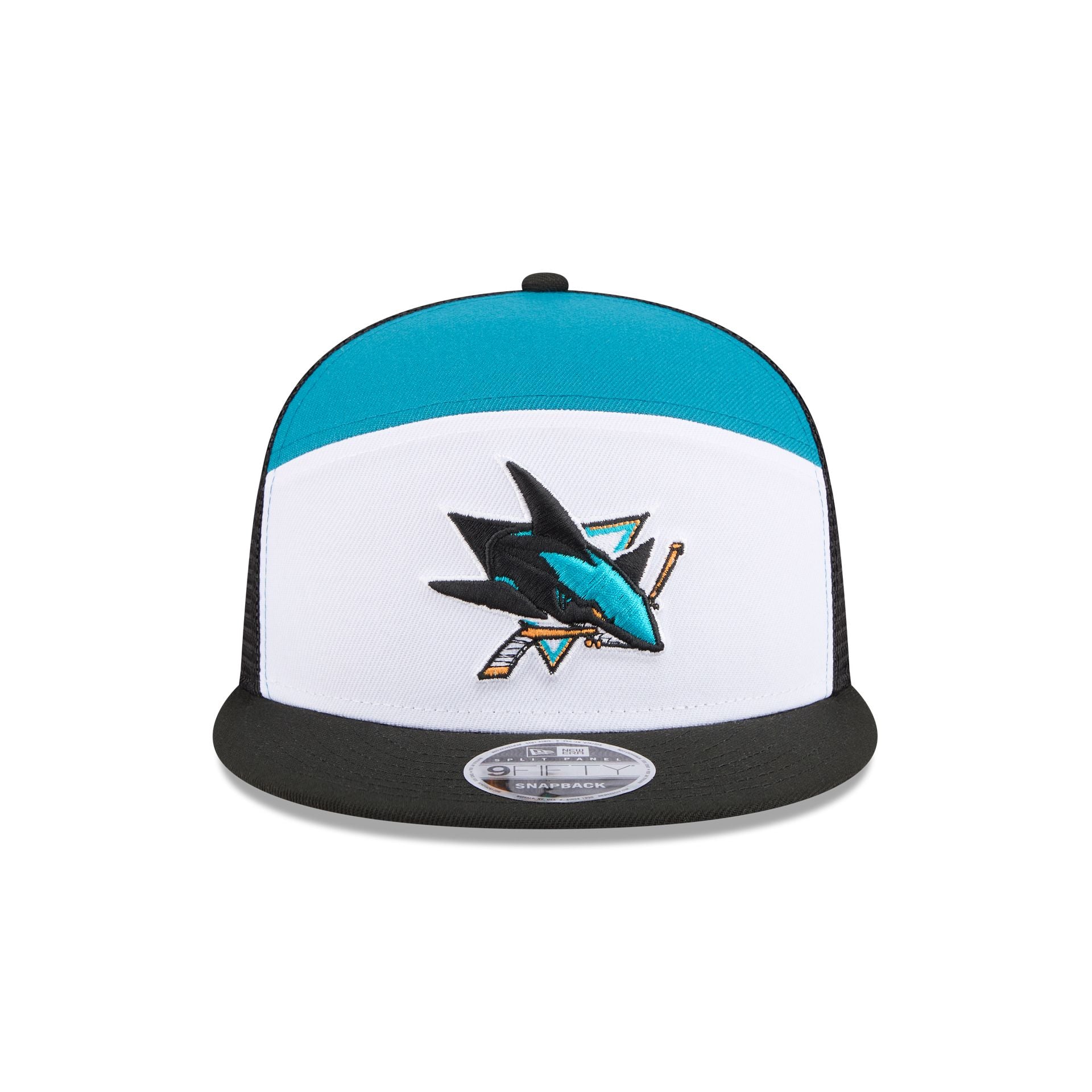 San Jose Sharks Block Split Panel 9FIFTY Trucker Hat