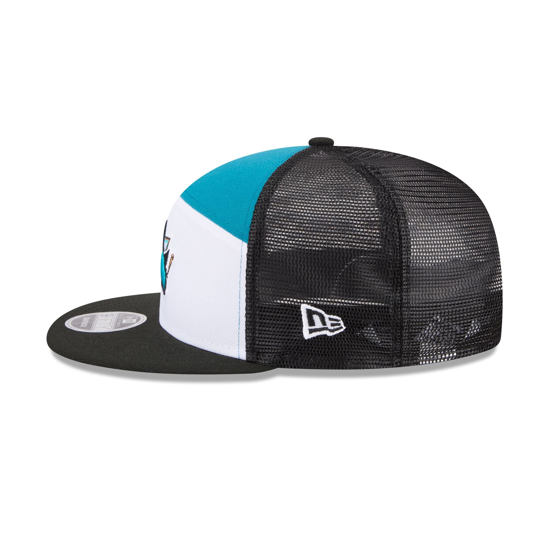 San Jose Sharks Block Split Panel 9FIFTY Trucker Hat