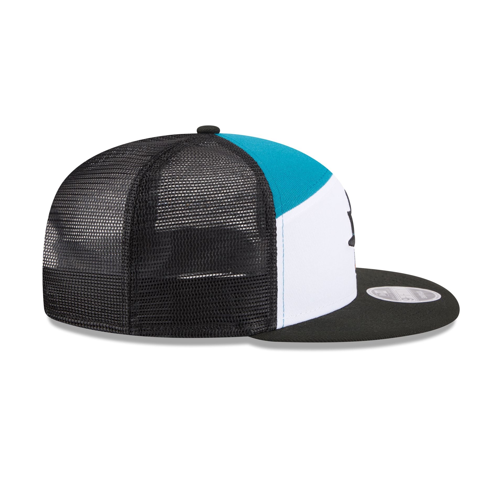 San Jose Sharks Block Split Panel 9FIFTY Trucker Hat