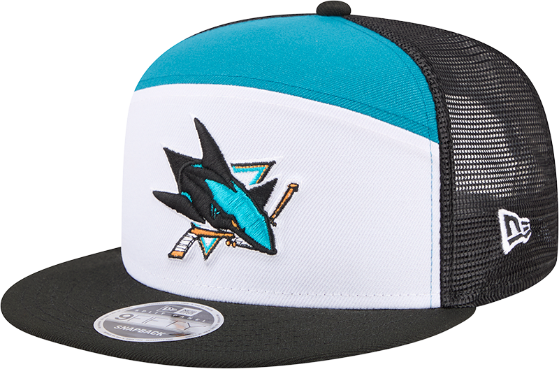 San Jose Sharks Block Split Panel 9FIFTY Trucker Hat