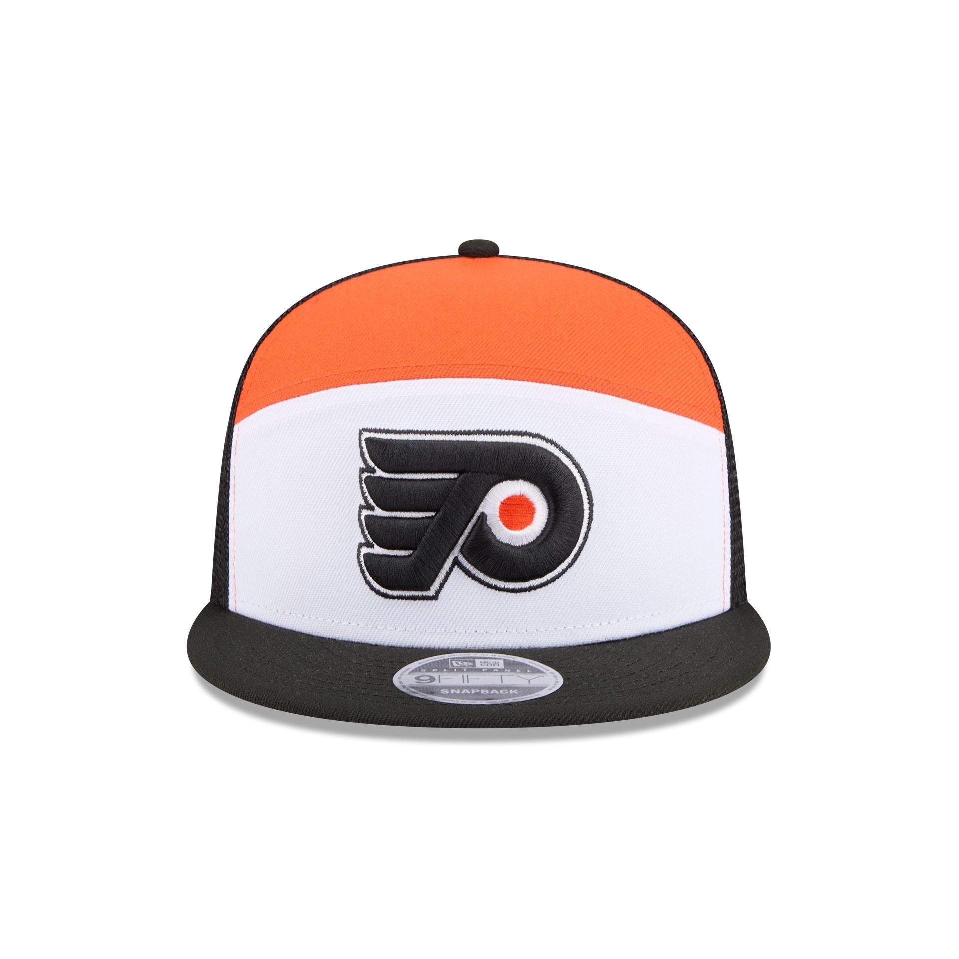 Philadelphia Flyers Block Split Panel 9FIFTY Trucker Hat