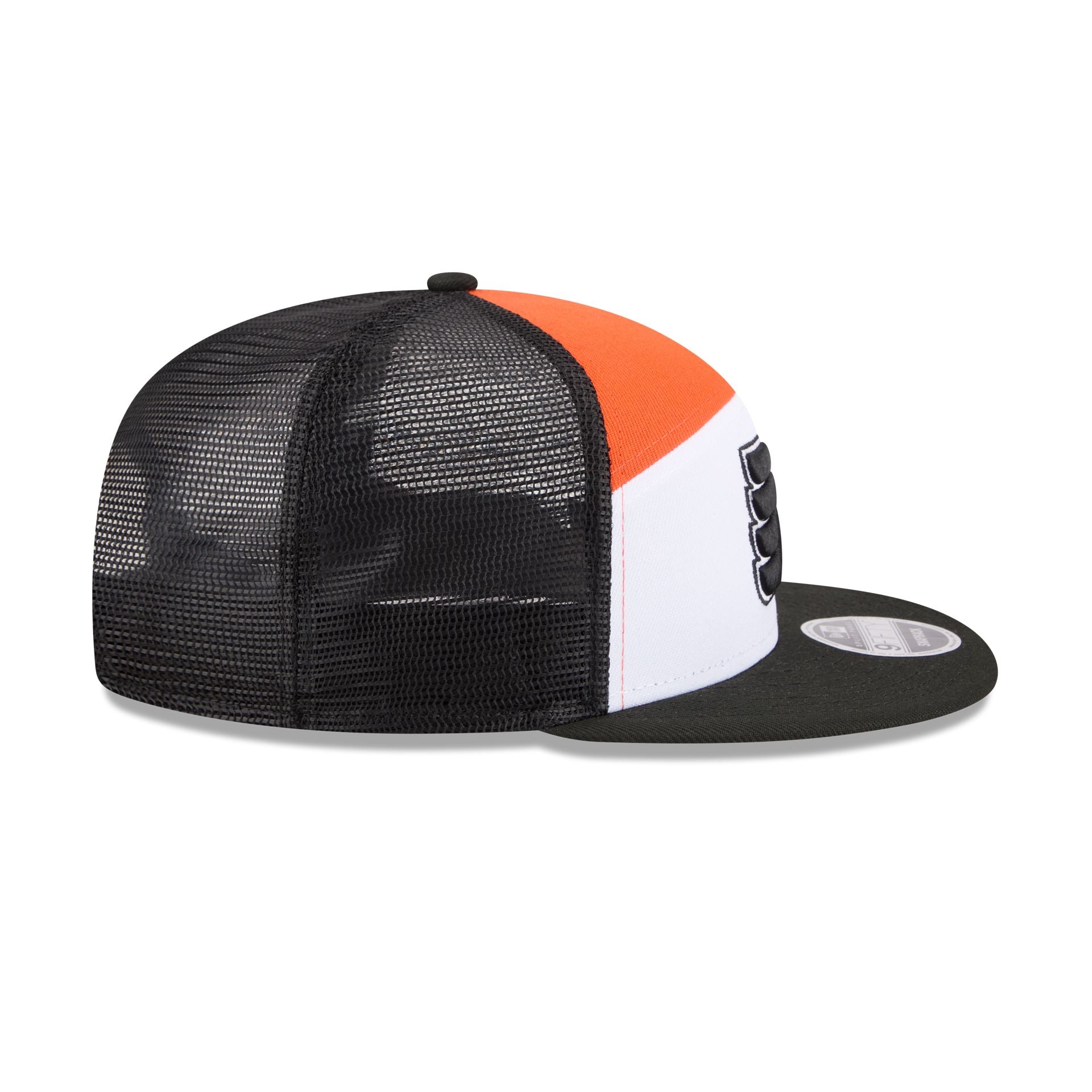Philadelphia Flyers Block Split Panel 9FIFTY Trucker Hat