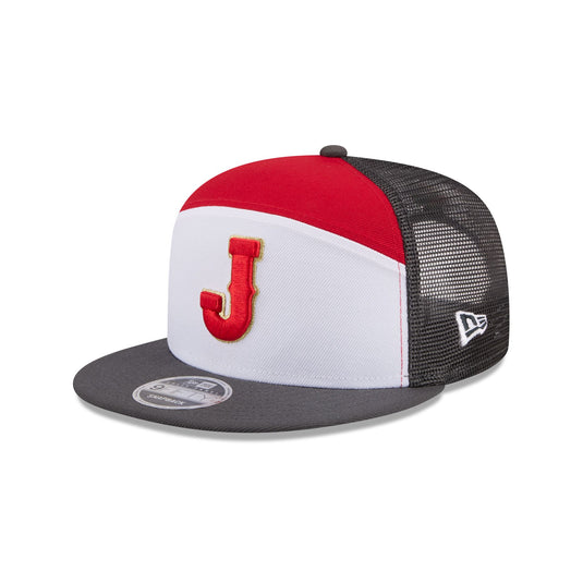 Japan Block Split Panel 9FIFTY Trucker Hat - New Era Cap